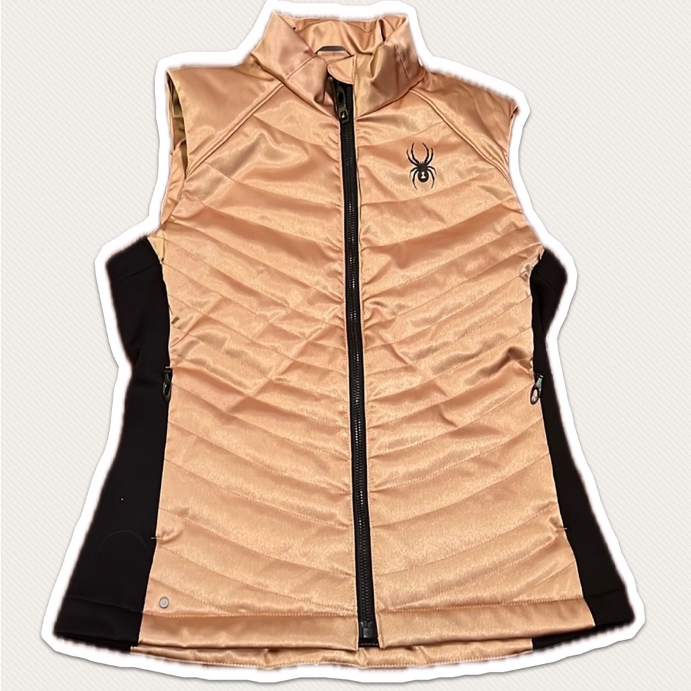 SPYDER Women Shiny Gold Vest